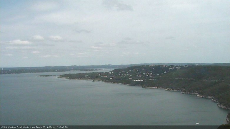 Lake Travis webcam, June 10, 2019 11:35 AM CT