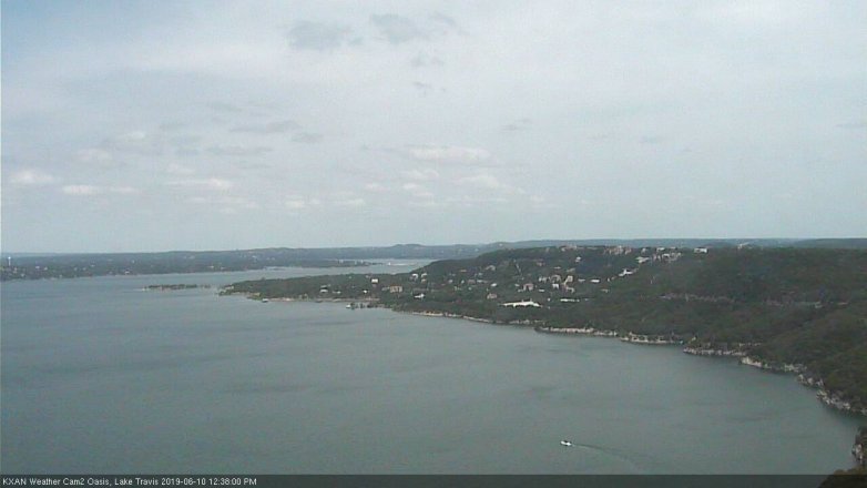 Lake Travis webcam, June 10, 2019 11:40 AM CT