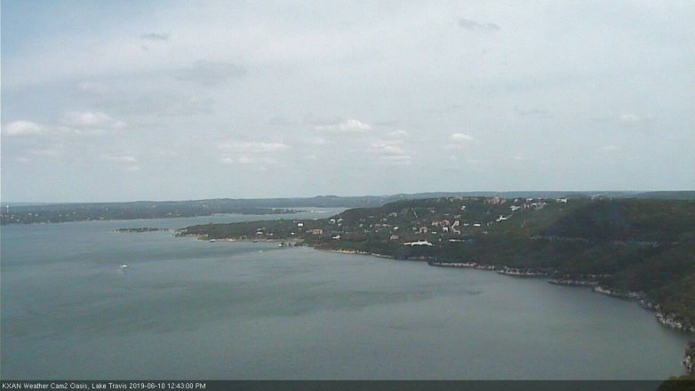 Lake Travis webcam, June 10, 2019 11:45 AM CT