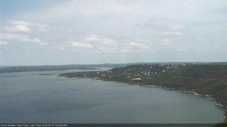 Lake Travis webcam, June 10, 2019 11:55 AM CT