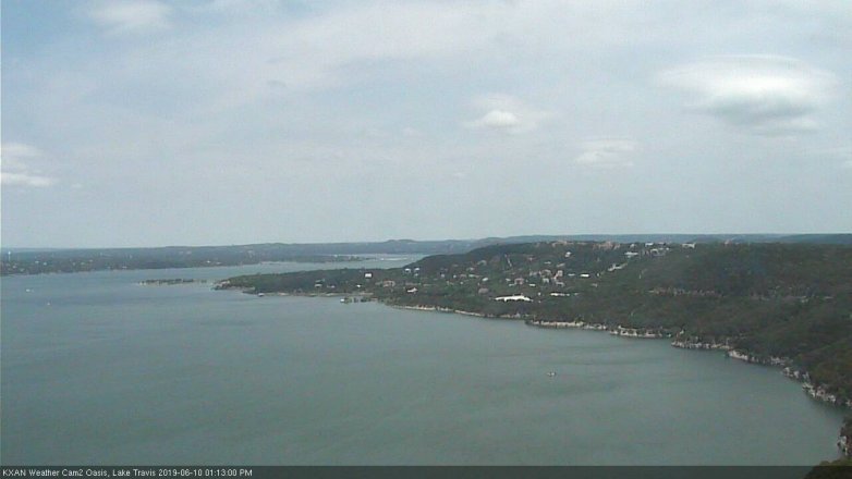 Lake Travis webcam, June 10, 2019 12:15 PM CT