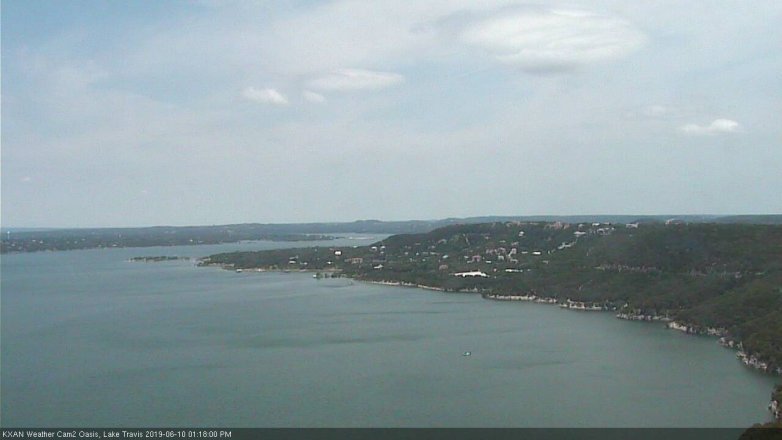 Lake Travis webcam, June 10, 2019 12:20 PM CT