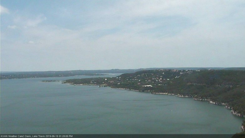Lake Travis webcam, June 10, 2019 12:30 PM CT