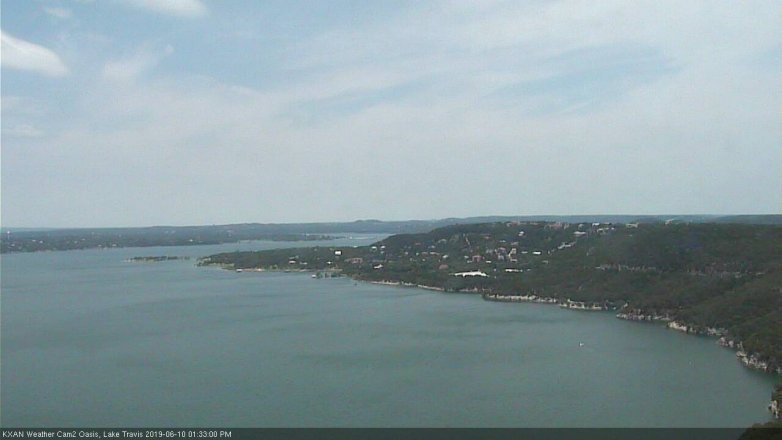 Lake Travis webcam, June 10, 2019 12:35 PM CT