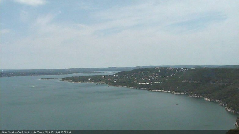 Lake Travis webcam, June 10, 2019 12:40 PM CT