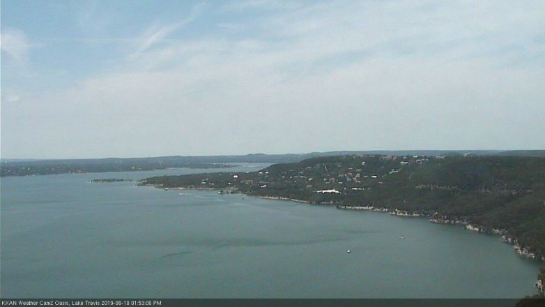 Lake Travis webcam, June 10, 2019 12:55 PM CT