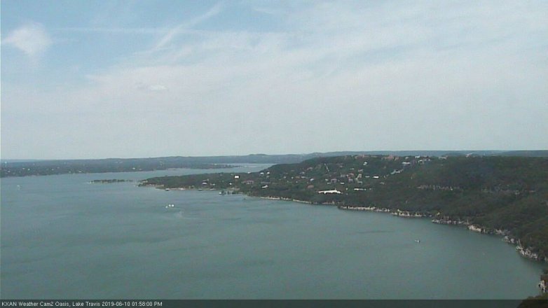Lake Travis webcam, June 10, 2019 1:00 PM CT