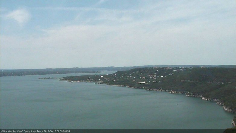 Lake Travis webcam, June 10, 2019 1:05 PM CT