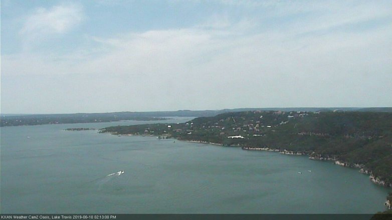 Lake Travis webcam, June 10, 2019 1:15 PM CT