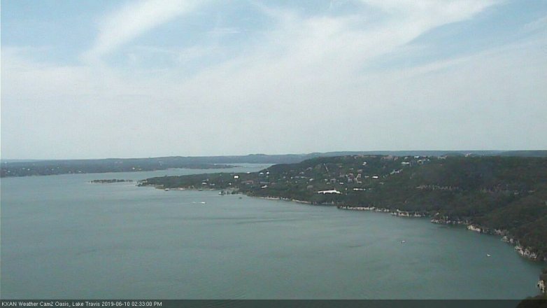 Lake Travis webcam, June 10, 2019 1:35 PM CT