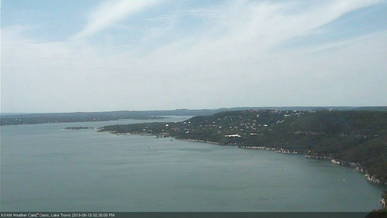 Lake Travis webcam, June 10, 2019 1:40 PM CT