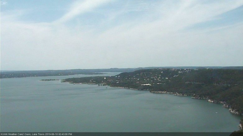 Lake Travis webcam, June 10, 2019 1:45 PM CT
