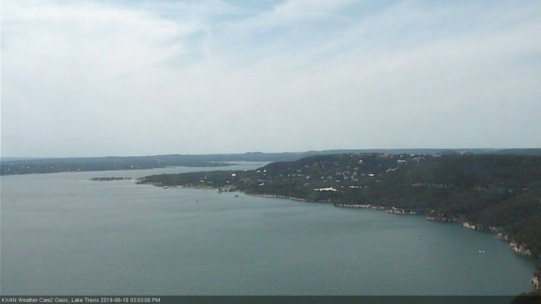Lake Travis webcam, June 10, 2019 2:05 PM CT