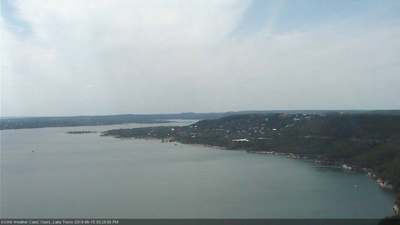 Lake Travis webcam, June 10, 2019 2:30 PM CT