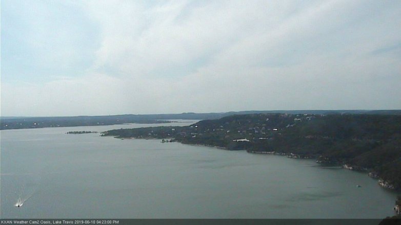Lake Travis webcam, June 10, 2019 3:25 PM CT