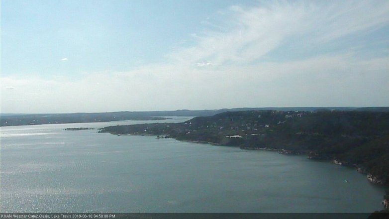 Lake Travis webcam, June 10, 2019 4:00 PM CT