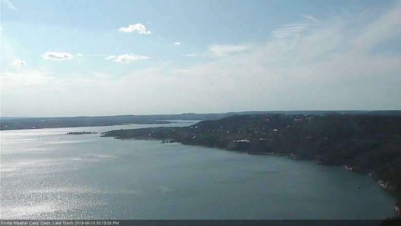 Lake Travis webcam, June 10, 2019 4:20 PM CT