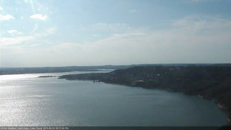 Lake Travis webcam, June 10, 2019 4:40 PM CT