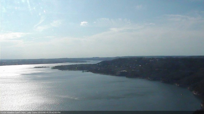 Lake Travis webcam, June 10, 2019 4:45 PM CT