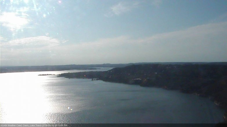 Lake Travis webcam, June 10, 2019 5:15 PM CT