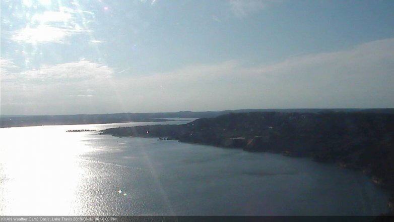 Lake Travis webcam, June 10, 2019 5:20 PM CT