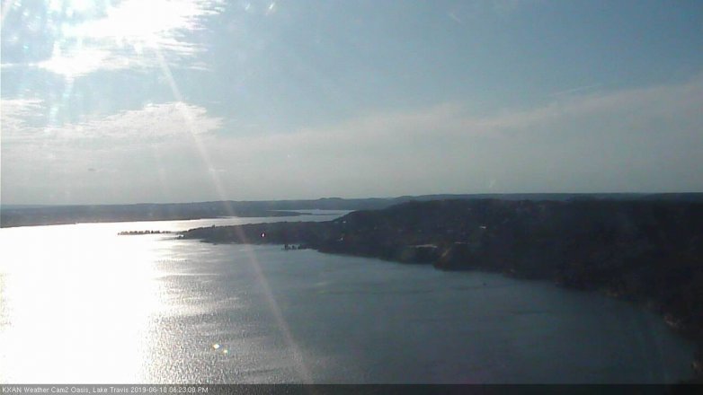 Lake Travis webcam, June 10, 2019 5:25 PM CT