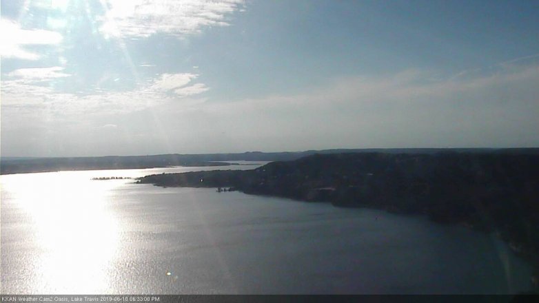 Lake Travis webcam, June 10, 2019 5:35 PM CT