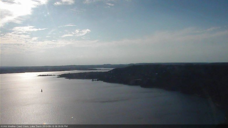 Lake Travis webcam, June 10, 2019 5:40 PM CT