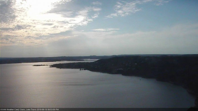 Lake Travis webcam, June 10, 2019 5:55 PM CT