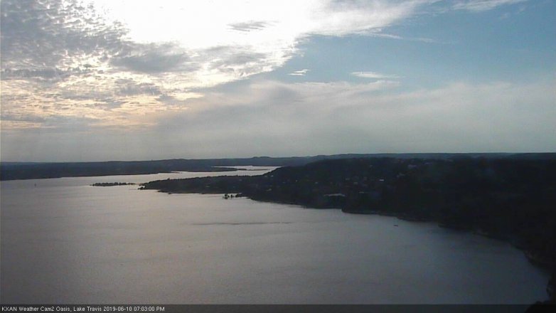 Lake Travis webcam, June 10, 2019 6:05 PM CT