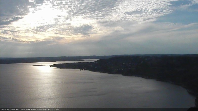 Lake Travis webcam, June 10, 2019 6:25 PM CT