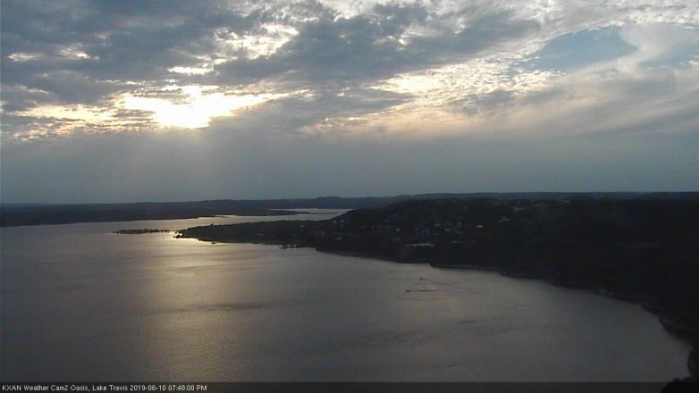 Lake Travis webcam, June 10, 2019 6:50 PM CT