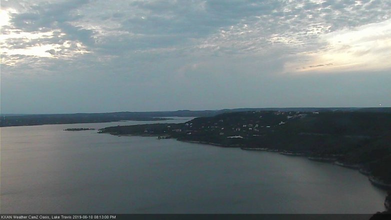 Lake Travis webcam, June 10, 2019 7:15 PM CT