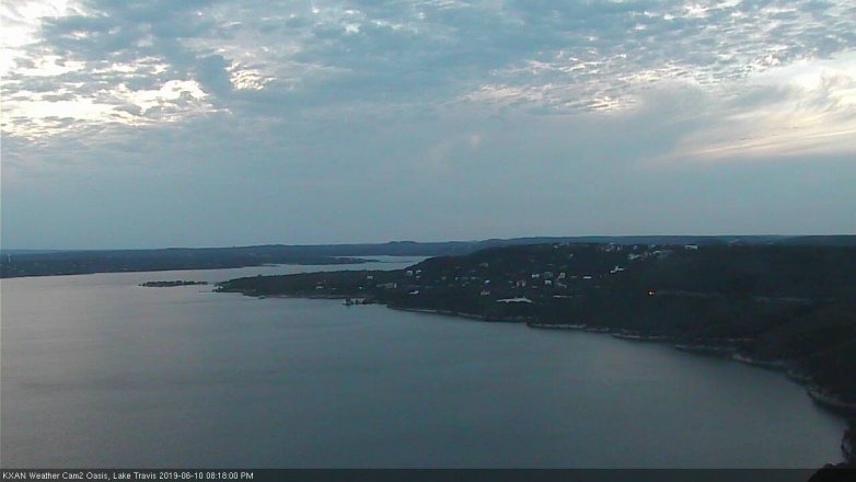 Lake Travis webcam, June 10, 2019 7:20 PM CT
