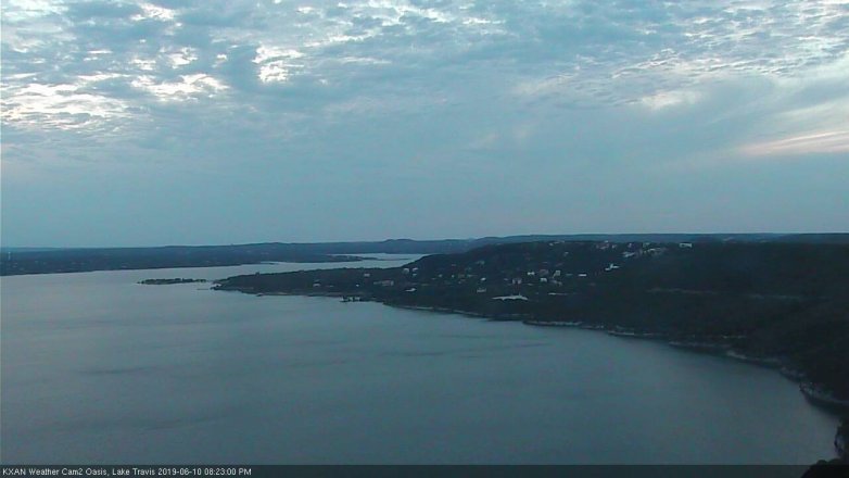 Lake Travis webcam, June 10, 2019 7:25 PM CT
