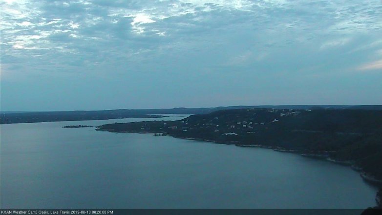 Lake Travis webcam, June 10, 2019 7:30 PM CT
