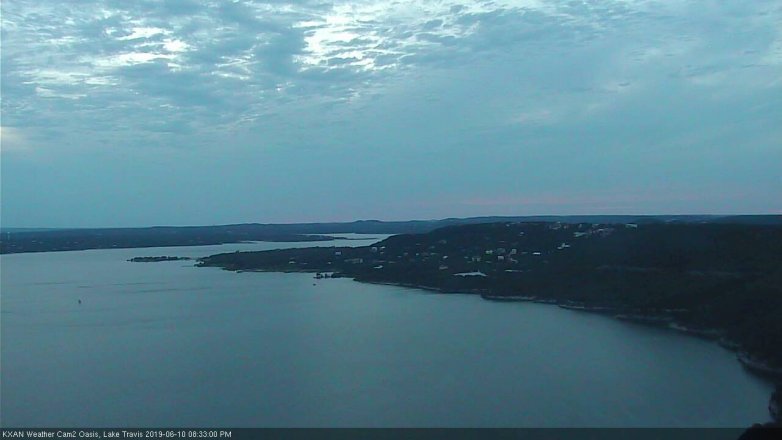 Lake Travis webcam, June 10, 2019 7:35 PM CT