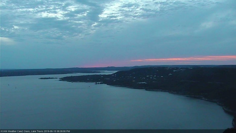 Lake Travis webcam, June 10, 2019 7:40 PM CT