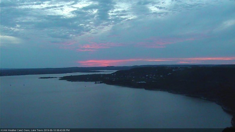 Lake Travis webcam, June 10, 2019 7:45 PM CT