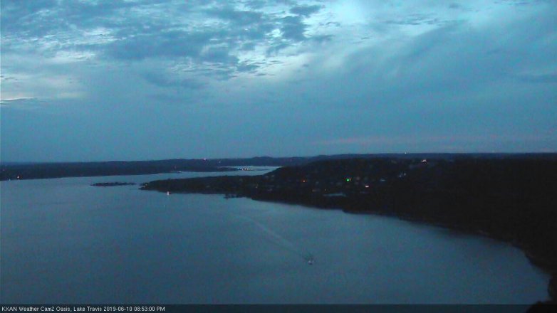 Lake Travis webcam, June 10, 2019 7:55 PM CT