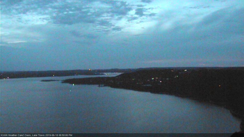 Lake Travis webcam, June 10, 2019 8:00 PM CT