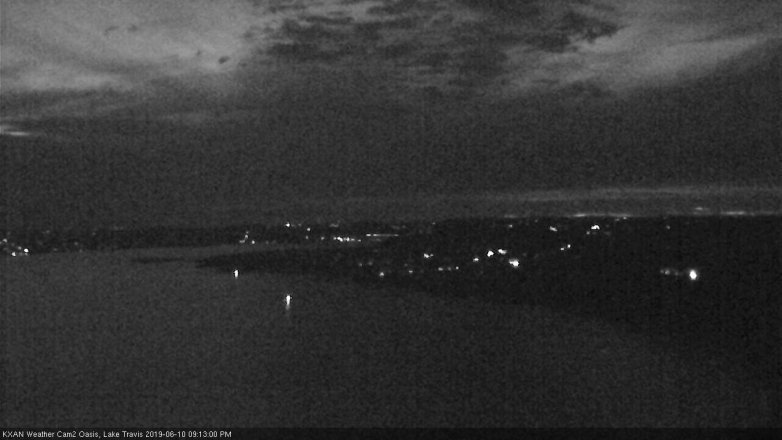 Lake Travis webcam, June 10, 2019 8:15 PM CT