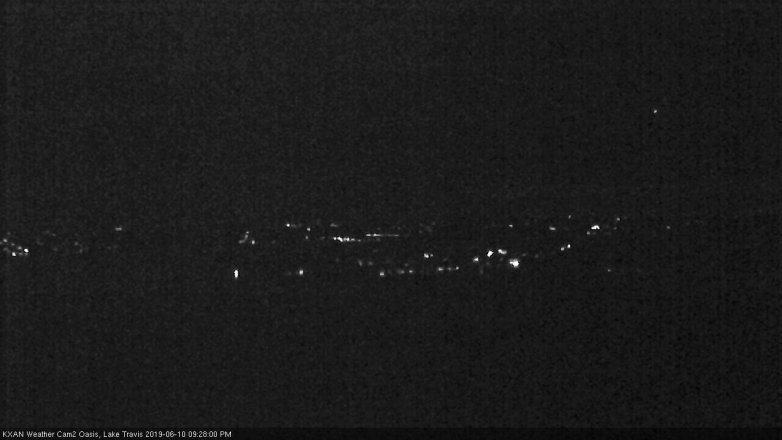 Lake Travis webcam, June 10, 2019 8:30 PM CT