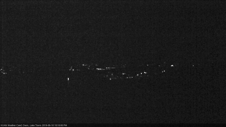 Lake Travis webcam, June 10, 2019 9:20 PM CT