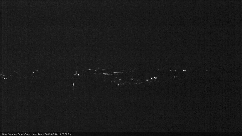 Lake Travis webcam, June 10, 2019 9:25 PM CT