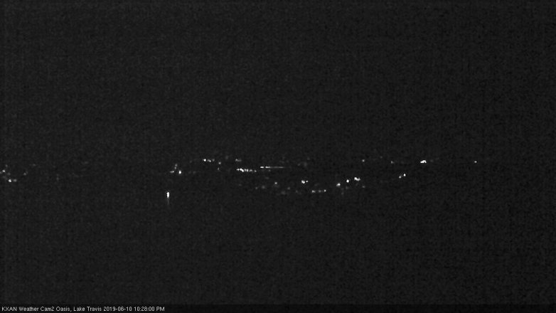 Lake Travis webcam, June 10, 2019 9:30 PM CT