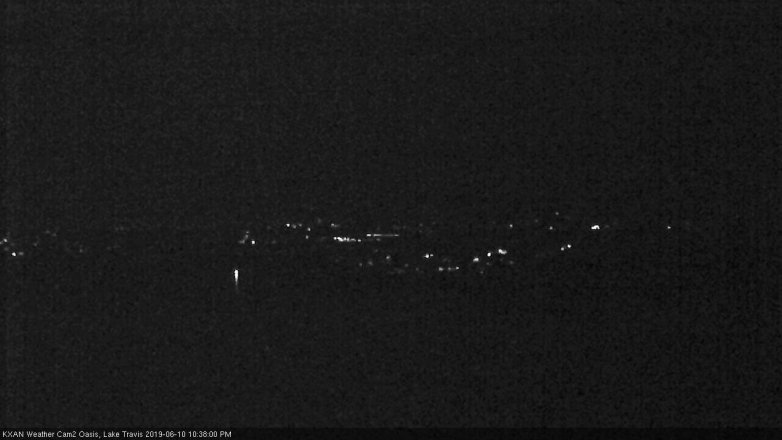 Lake Travis webcam, June 10, 2019 9:40 PM CT