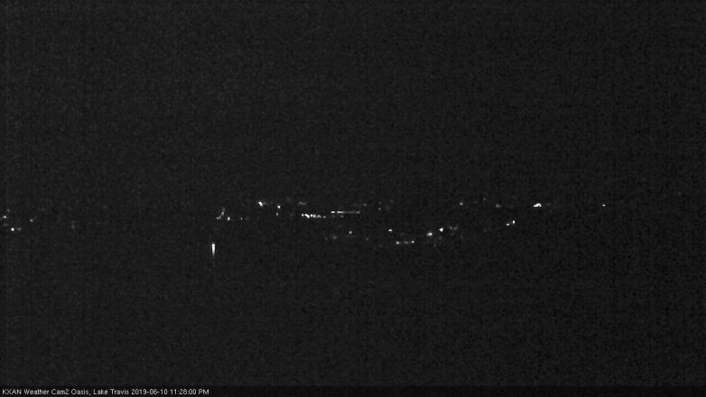 Lake Travis webcam, June 10, 2019 10:30 PM CT