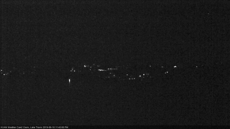 Lake Travis webcam, June 10, 2019 10:45 PM CT