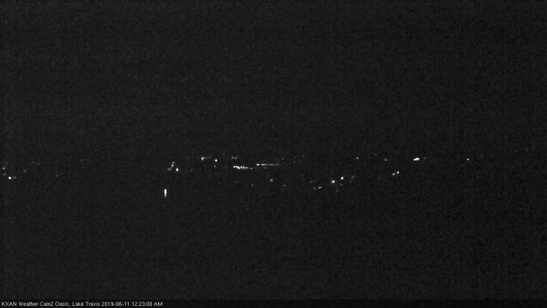Lake Travis webcam, June 10, 2019 11:25 PM CT